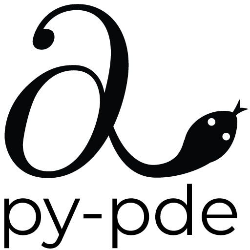 Logo of the py-pde package