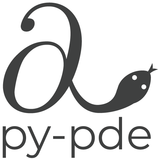 Logo of the py-pde package